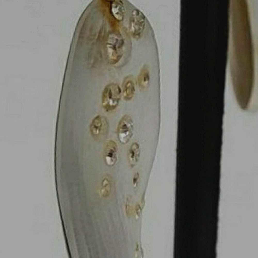 Alexis Bittar Champagne Lucite and Crystal Drop Earrings - Picture 3 of 10
